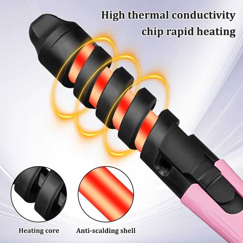 Automatic Curling Iron,Hair Straightener And Curling 2 In 1,New Self Curling Iron, Hair Styling,Perfect Holiday Gift For Women